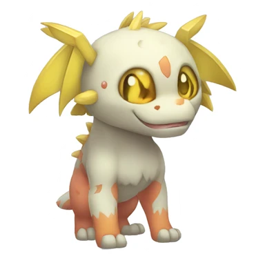 cute kawaii cool edgy Digimon-Fakemon-animal full body sticker