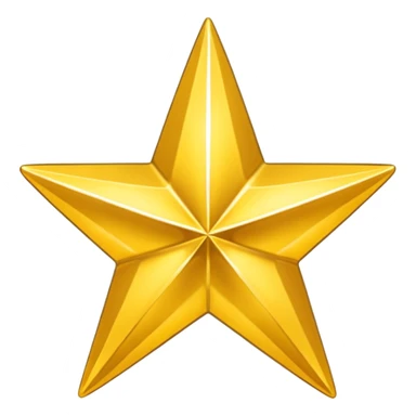 4 point star sticker