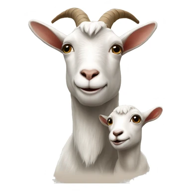 Goat with baby sticker