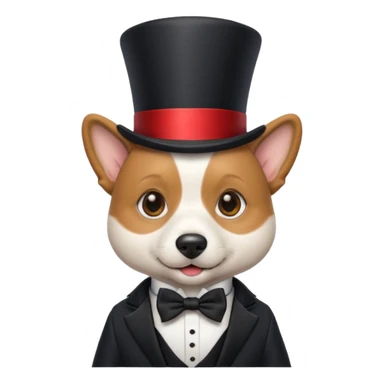 Dog magician sticker