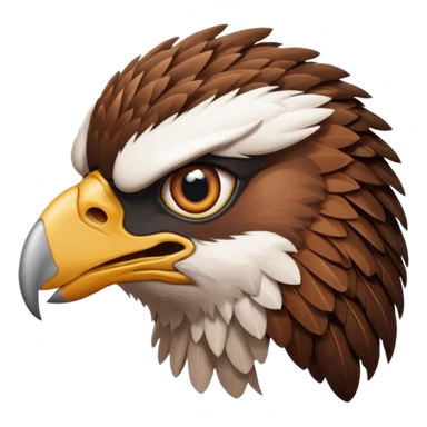 Cabeza de Alcón malvado sticker