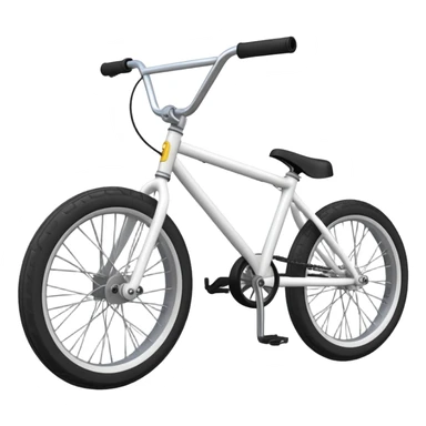 Professional BMX bicycle with small tires, high handlebar, strong frame, sports equipment, extreme sports bike sticker