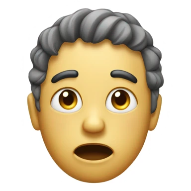 Shaking my head with tear coming from eyes  sticker