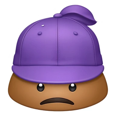 A plastic brown ball cap and the long rectangle purple. And looks like a BFDI style sticker