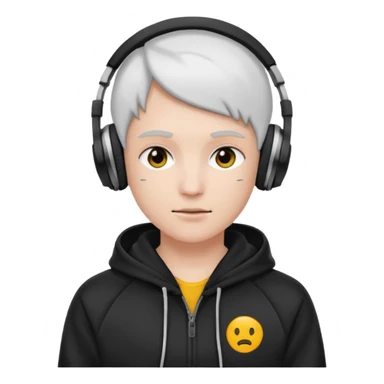 But with the same instructions, with deportive hoodie and headphones, and skin white sticker