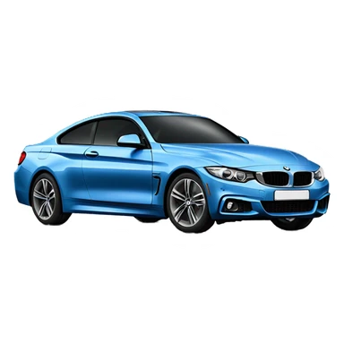Blue bmw 4 series coupe sticker