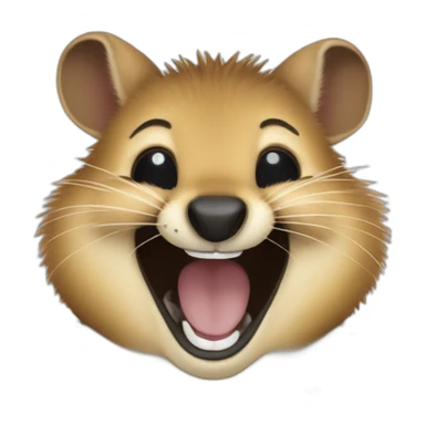 quokka wallaby laughing out sticker