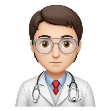 A doctor creating a protocol sticker