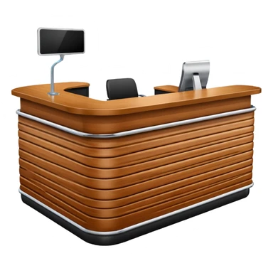 Reception desk
 sticker