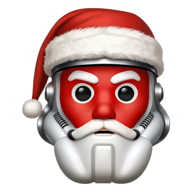 storm trooper santa sticker