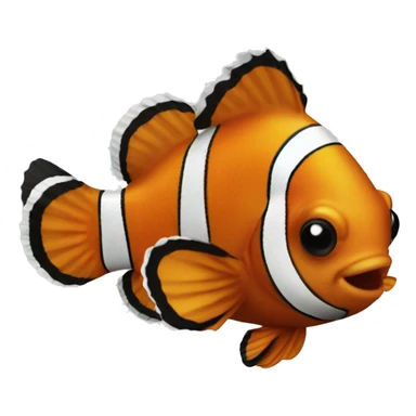 Clownfish smiling sticker
