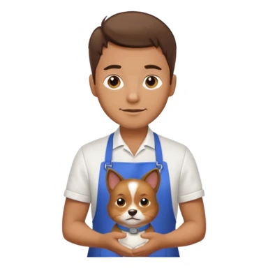 Pet Grooming Stylist man  sticker