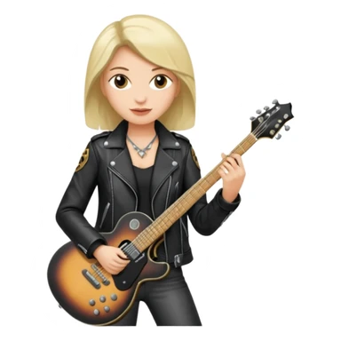 Joann as a rock star sticker