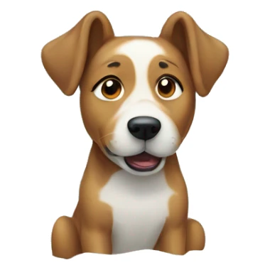 Dog in the snow  sticker