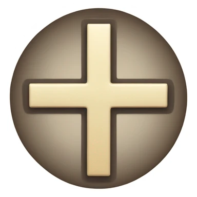 cross downside up sticker