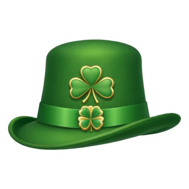 Saint Patrick's day hat sticker