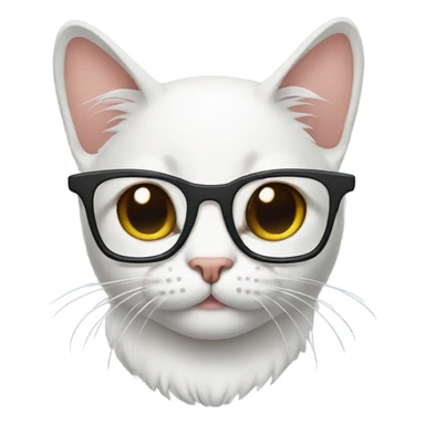 Cat With a glasses sticker