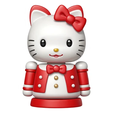hello kitty nutcracker sticker