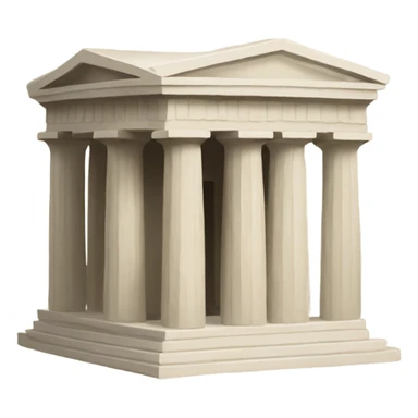 greek temple  sticker