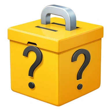 сгенерируй смайл loot box в стили классических смайлов. плоский  sticker