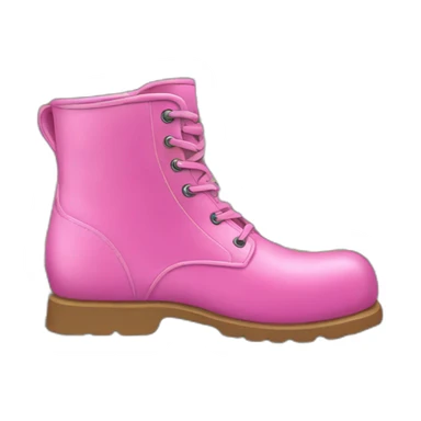pink boot on top of a pile of cash sticker