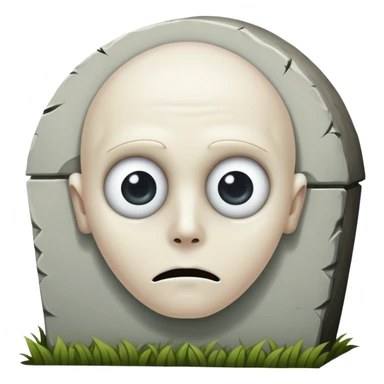 turned back from grave but eyes looking at me sticker