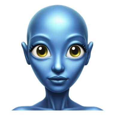 Pleiadian alien female third eye full body sticker