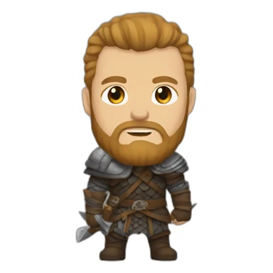 Ragnar y laguertha  sticker