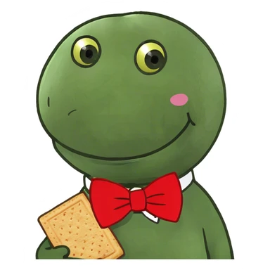 Nilla wafer with smiley face sticker