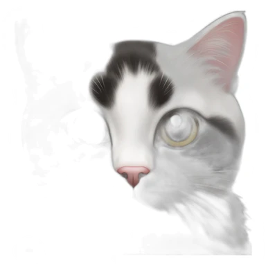 Black and white munchkin cat with a sassy attitude sticker
