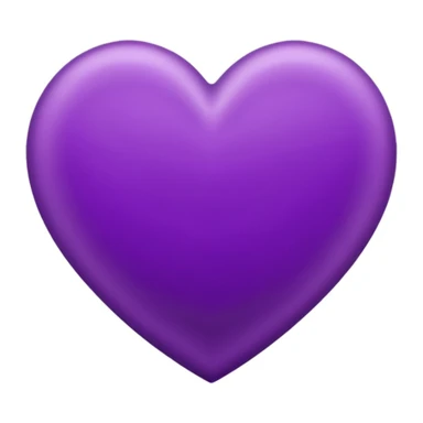 purple heart with a velvet texture sticker