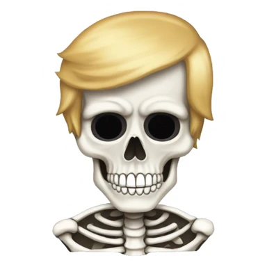 Skeleton Donald Trump  sticker