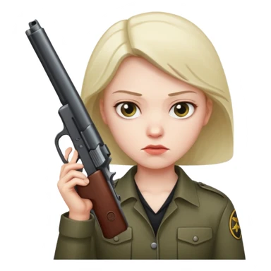 Killing himself with a gun sticker