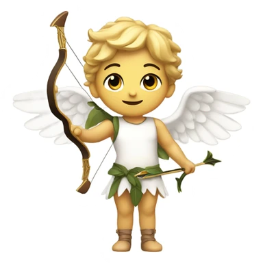 Cupid shooting an arrow  sticker