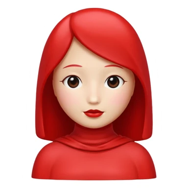 Fresita rosita sin cara pero cute y linda sticker