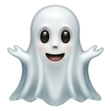 Een spookje die zegt Snapchat sticker