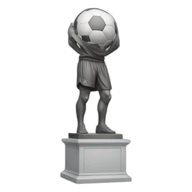 Estatua de uma mono bola grande e peluda sticker