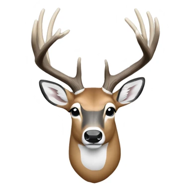 Whitetail buck sticker