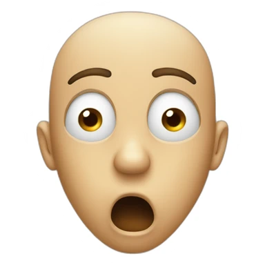 Shocked face with hand covering mouth sticker