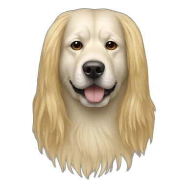 mask-like-dog-longhair-japanese-massive-man sticker