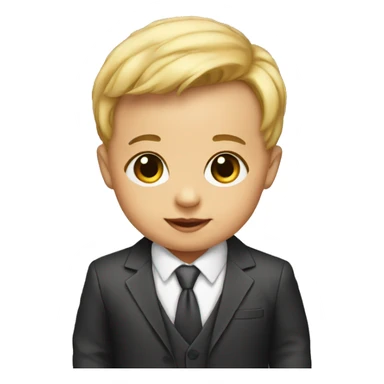 Baby in a suit sticker