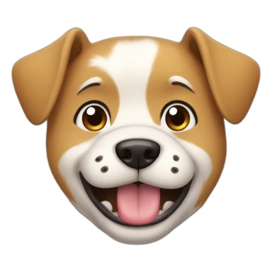 in hearts exited cartoon dog crying sticker