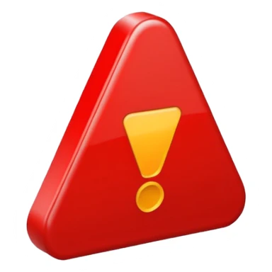 point d'exclamation dans un traingle rouge pour signaler un danger sticker