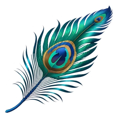 peacock feather emoji sticker