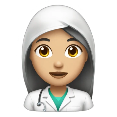 enfermera morena sticker