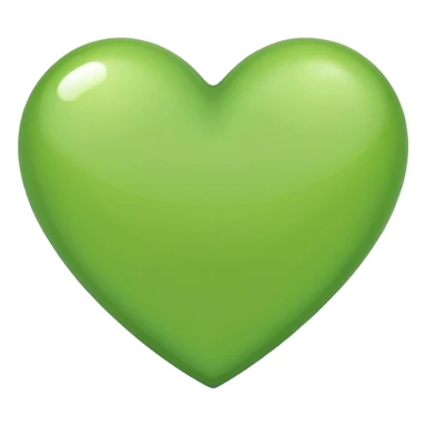 Light green heart sticker