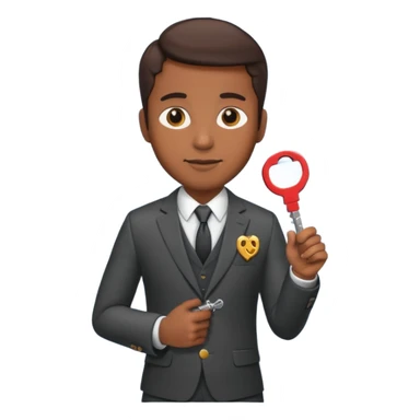 Law with a key brown sticker