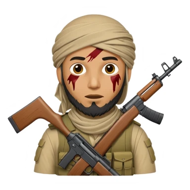 taliban soldier with gunshot wound to the head sticker