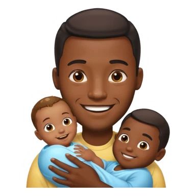 do an emoji of a black guy with baby oil sticker