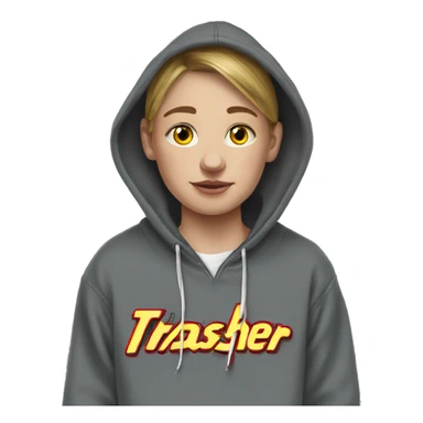 2017 russian teenager in thrasher hoodie with vans  sticker